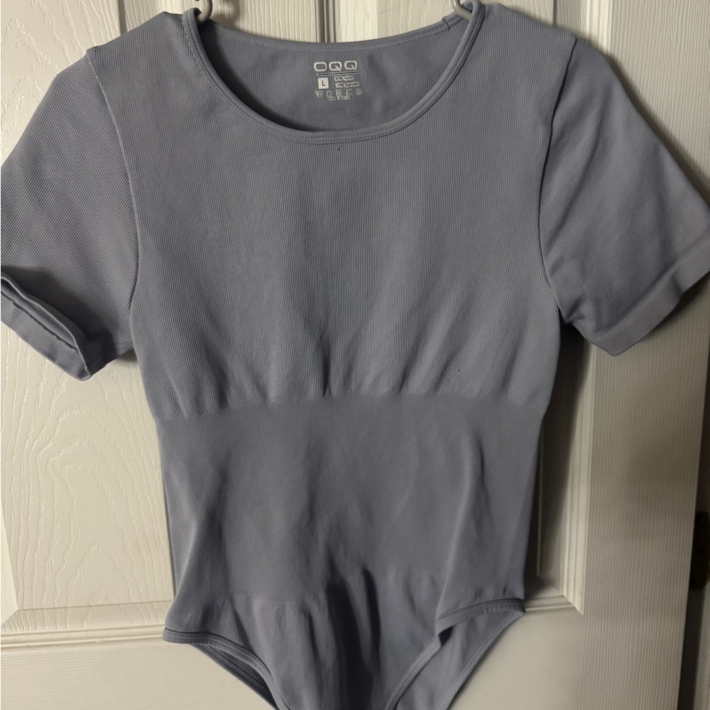 2 OQQ BLACK AND BLUE BODY SUIT